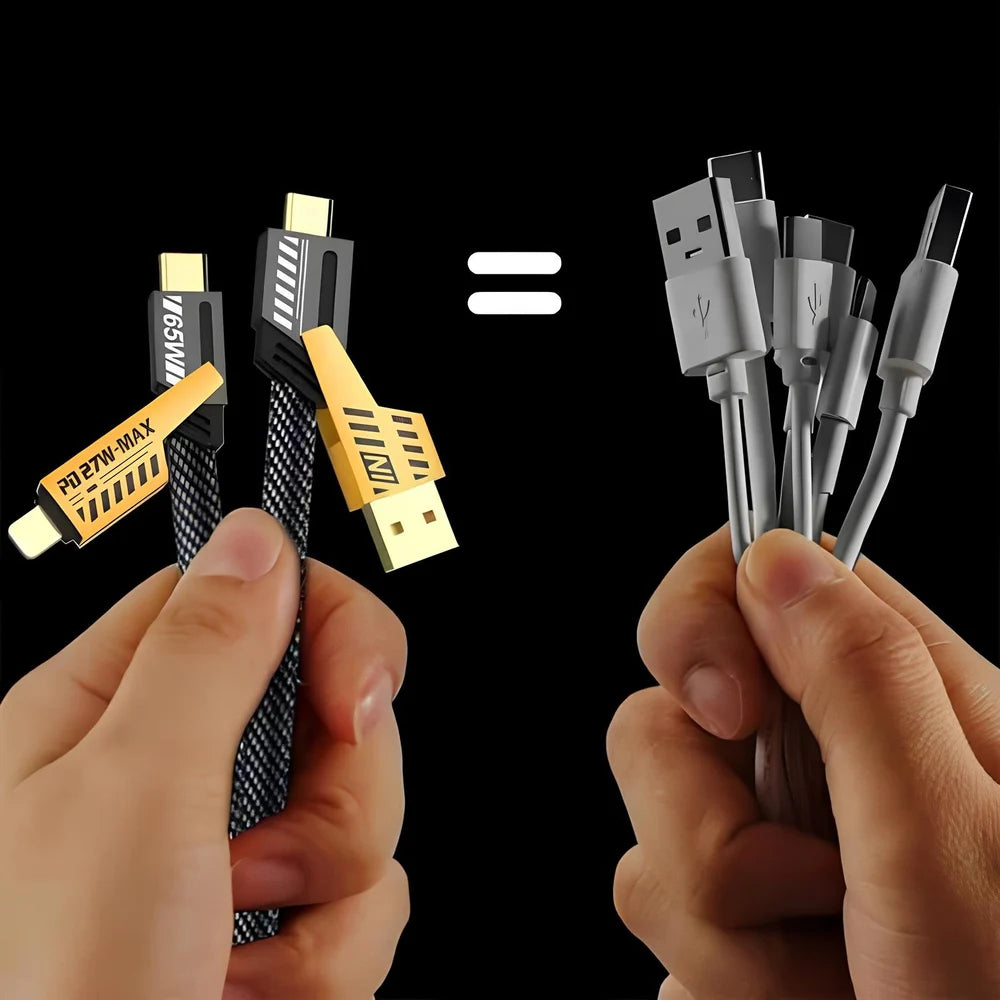 Fast charging cable 4*1 65W