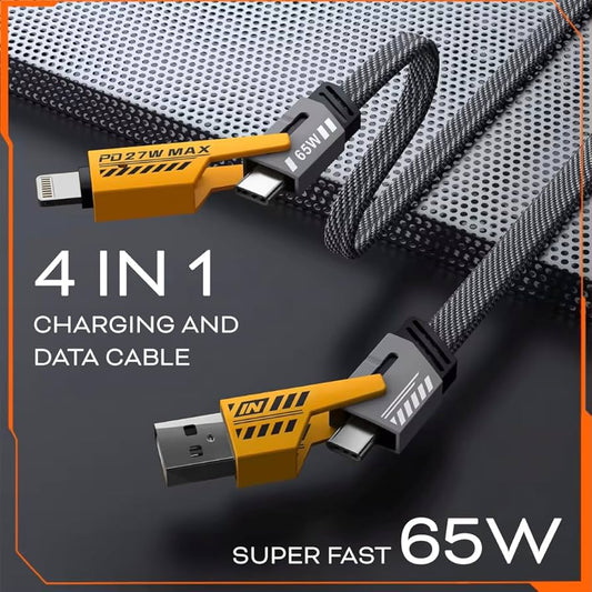 Fast charging cable 4*1 65W