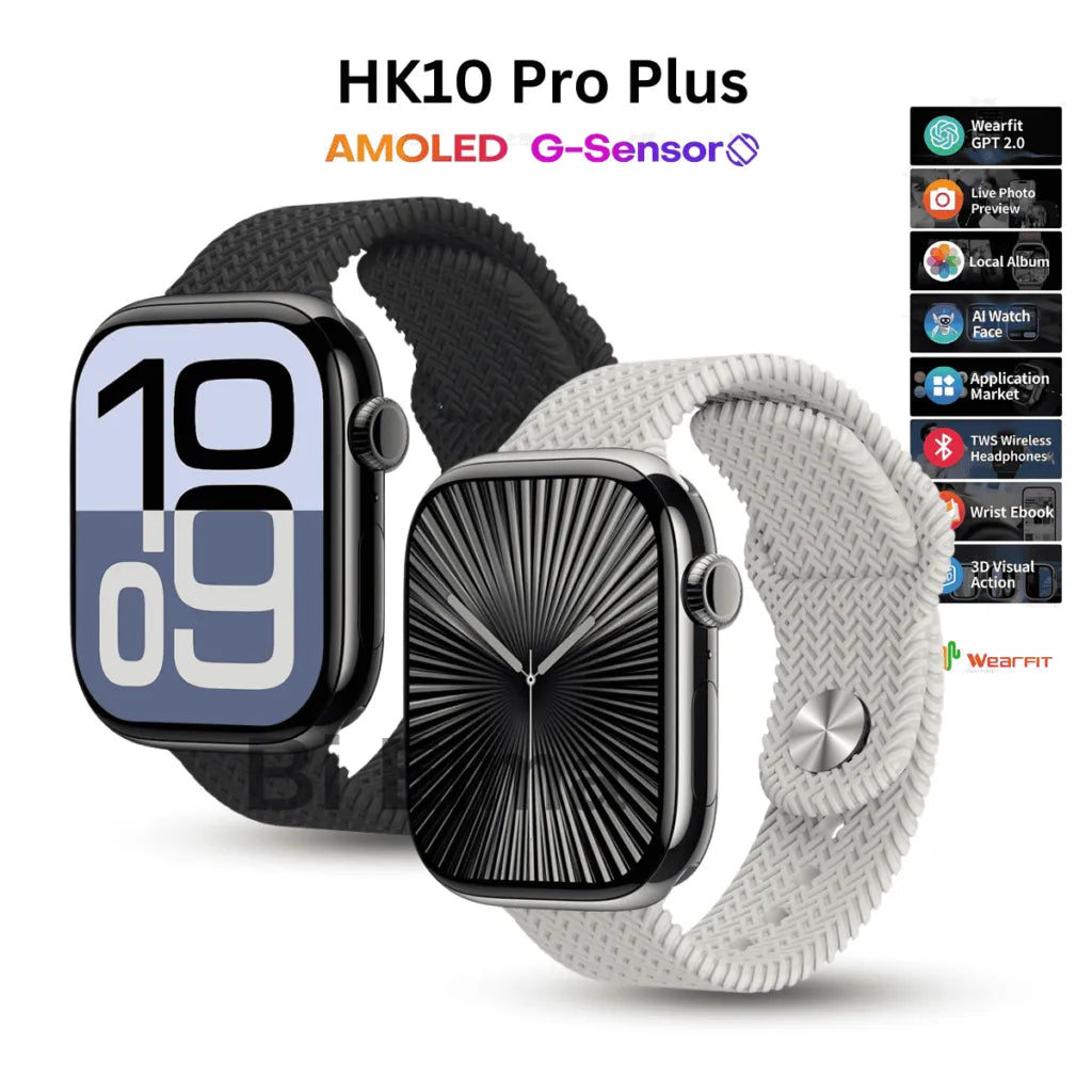 ساعة سمارت HK10 PRO MAX تدعم always on display سيريس 10